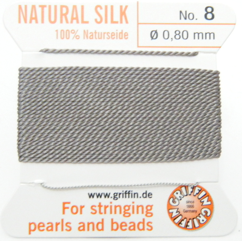 Grey 8 Griffin silk